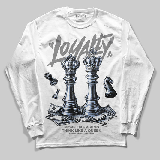 Grey Sneakers DopeSkill Long Sleeve T-Shirt Loyalty Graphic Streetwear - White