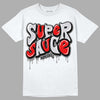 Jordan 2 Retro "Black Cement" DopeSkill T-Shirt Super Sauce Graphic Streetwear - White 