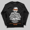 Orange Sneakers DopeSkill Long Sleeve T-Shirt Scared Money Don't Make No Money Graphic Streetwear - black