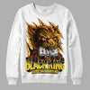 Jordan 4 Thunder DopeSkill Sweatshirt Black King Graphic Streetwear - WHite 