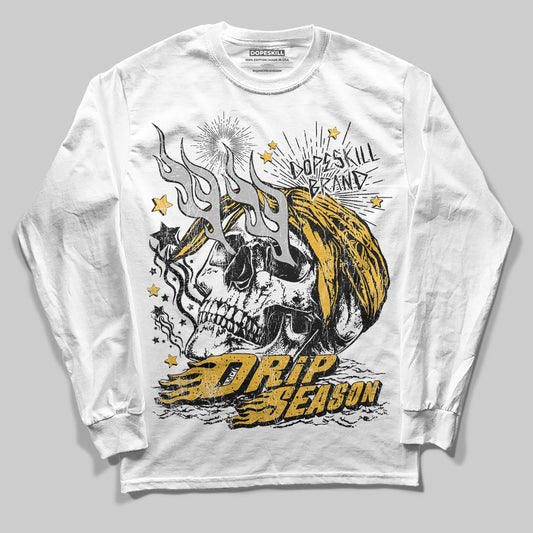 Jordan 5 'Tokyo' DopeSkill Long Sleeve T-Shirt Drip Season Graphic Streetwear - White