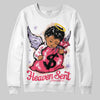 Jordan 5 Low “Peanut Butter Jelly” DopeSkill Sweatshirt Heaven Sent Graphic Streetwear - White