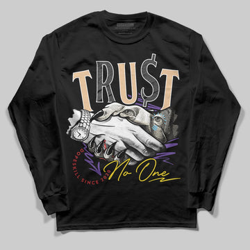 Jordan 17 Retro Low SP Infinite Archives DopeSkill Long Sleeve T-Shirt Trust No One Graphic Streetwear - Black