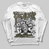 Jordan 3 “Medium Olive” aka “Family Affair” DopeSkill Long Sleeve T-Shirt Distorted Realms Graphic Streetwear - White