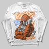 Orange Sneakers DopeSkill Long Sleeve T-Shirt Grind Pray Graphic Streetwear - White