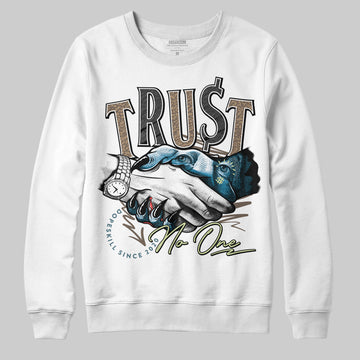 Jordan 3 GS “We Outside” DopeSkill Sweatshirt Trust No One Graphic Streetwear - White