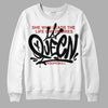 Jordan 14 "Black/White" DopeSkill Sweatshirt Queen Graphic Streetwear - White