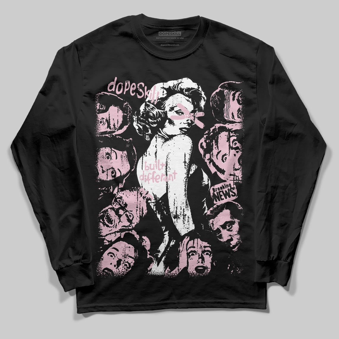 Jordan 5 OG “35th Anniversary” DopeSkill Long Sleeve T-Shirt Built Different Graphic Streetwear - Black