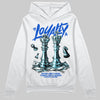 Royal Blue Sneakers DopeSkill Hoodie Loyalty Graphic Streetwear - White