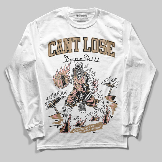 Nike Air Force 1 Low Canvas “Linen” DopeSkill Long Sleeve T-Shirt Cant Lose Graphic Streetwear - White