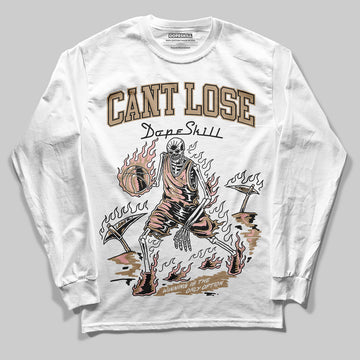 Nike Air Force 1 Low Canvas “Linen” DopeSkill Long Sleeve T-Shirt Cant Lose Graphic Streetwear - White