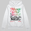 Jordan 11 Retro 285 Atlanta DopeSkill Hoodie Sweatshirt Money Is Our Motive Typo Graphic Streetwear - White