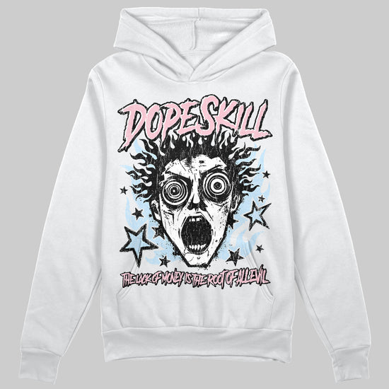 Jordan 4 Retro Valentine's Day (2026) (GS) DopeSkill Hoodie Sweatshirt Root of Evil Graphic Streetwear - White