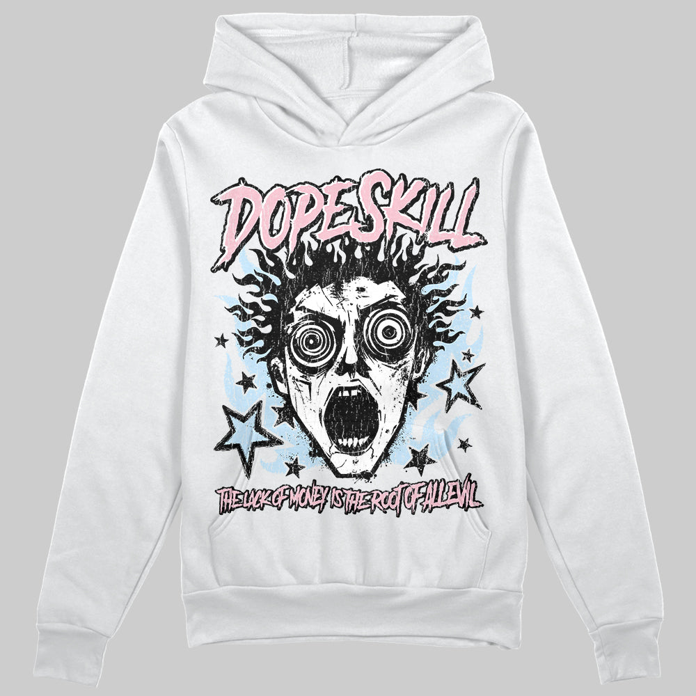 Jordan 4 Retro Valentine's Day (2026) (GS) DopeSkill Hoodie Sweatshirt Root of Evil Graphic Streetwear - White