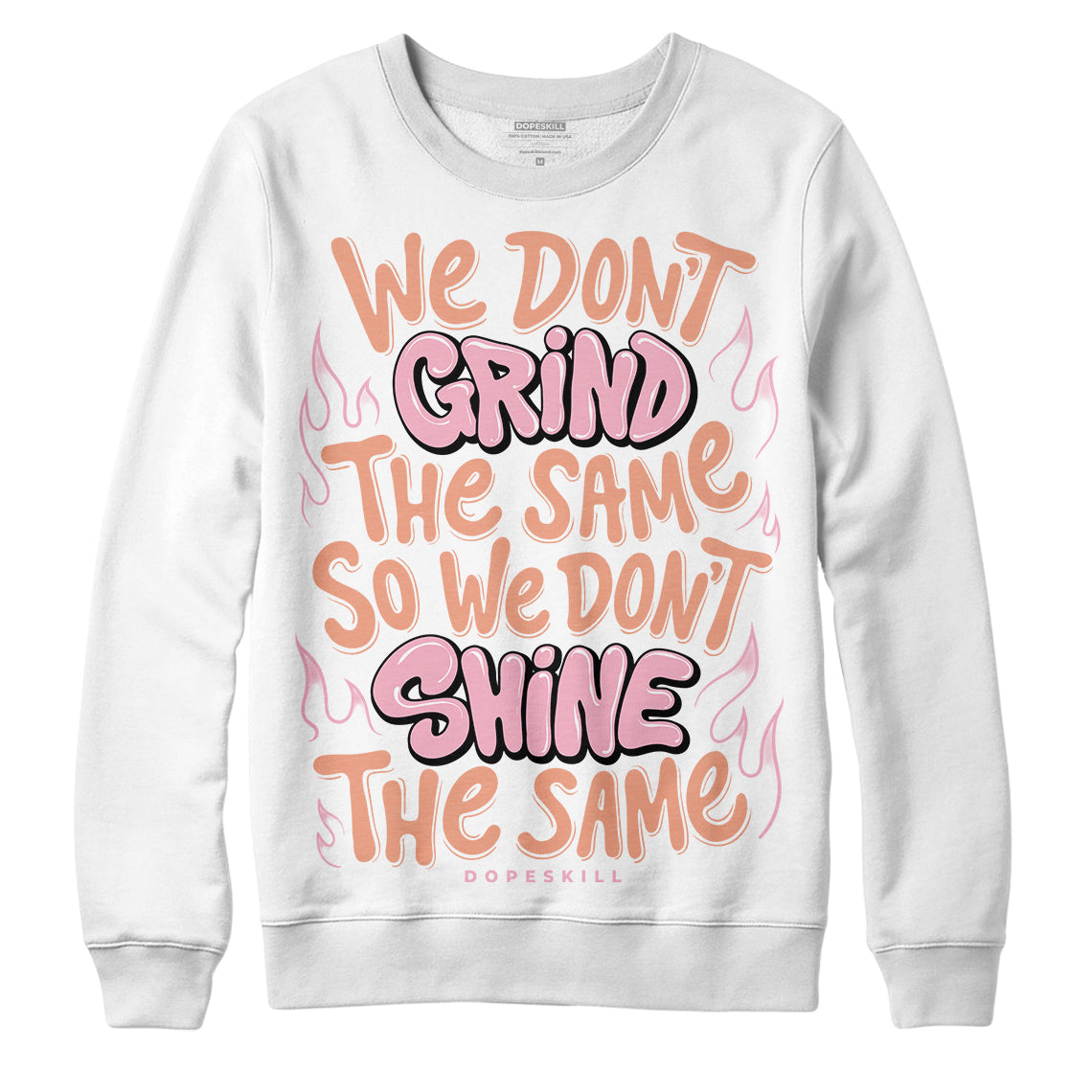 Jordan 11 Low “Legend Pink” DopeSkill Sweatshirt Grind Shine Graphic Streetwear - White