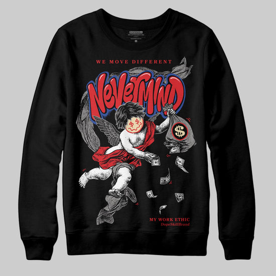 Jordan 3 “Seoul 2.0” DopeSkill Sweatshirt Nevermind Graphic Streetwear - Black