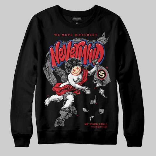 Jordan 3 “Seoul 2.0” DopeSkill Sweatshirt Nevermind Graphic Streetwear - Black