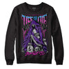 Jordan 13 Court Purple DopeSkill Sweatshirt Life or Die Graphic Streetwear - Black