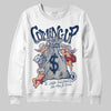 Jordan 4 SB “Summit White/Navy” DopeSkill Sweatshirt Money Bag Coming Up Graphic Streetwear - White