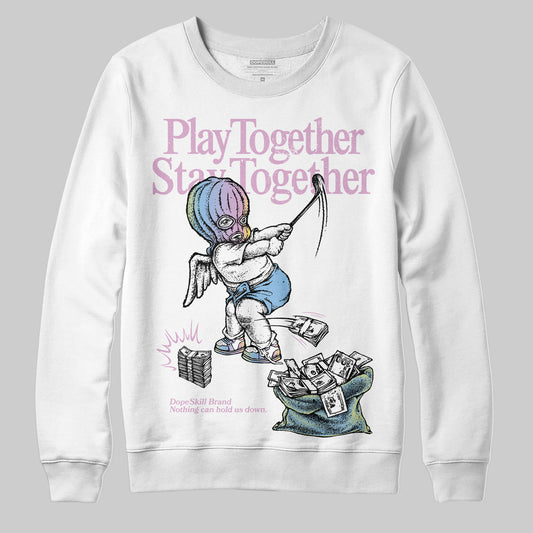 Jordan 5 “Year of the Snake” DopeSkill Sweatshirt Play together, Stay together Graphic Streetwear - White