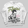 Chase B x Travis Scott x Jordan Jumpman Jack DopeSkill Long Sleeve T-Shirt Flexin' Graphic Streetwear - White 
