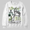 Foamposite Pro 'Pine Green' DopeSkill Sweatshirt Broken Bones Graphic Streetwear - White