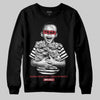 Jordan 4 “Sierra Red" DopeSkill Sweatshirt Scared Money Don't Make No Money Graphic Streetwear - Black