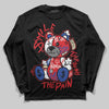 Jordan 3 “Seoul 2.0” DopeSkill Long Sleeve T-Shirt Smile Through The Pain Graphic Streetwear - Black