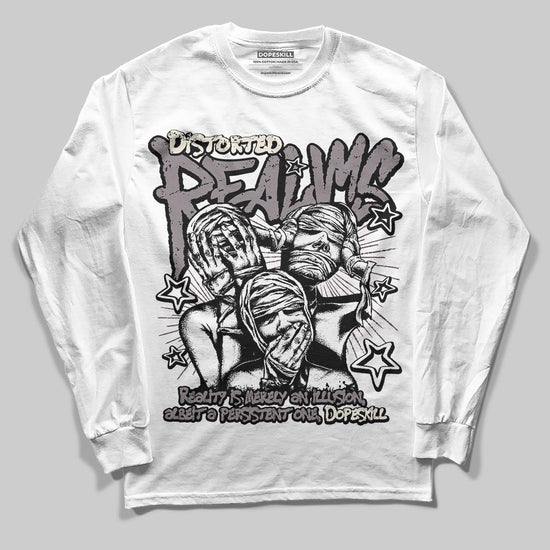 A Ma Maniére x Air Jordan 6 Retro “Smoky Mauve”⁠ DopeSkill Long Sleeve T-Shirt Distorted Realms Graphic Streetwear - White