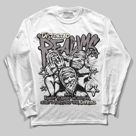 A Ma Maniére x Air Jordan 6 Retro “Smoky Mauve”⁠ DopeSkill Long Sleeve T-Shirt Distorted Realms Graphic Streetwear - White
