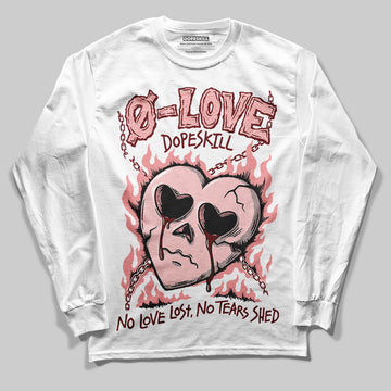 Jordan 3 Retro Valentine's Day Treat Yourself (2025) DopeSkill Long Sleeve T-Shirt Crying Heart Graphic Streetwear - White