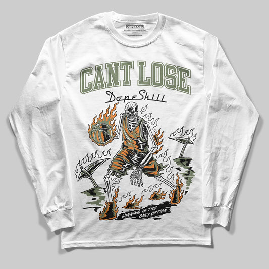 Jordan 4 Retro OG SP Undefeated (2025) DopeSkill Long Sleeve T-Shirt Cant Lose Graphic Streetwear - White