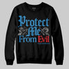 Jordan 3 Retro OG Rare Air DopeSkill Sweatshirt Protect Me From Evil Graphic Streetwear - black