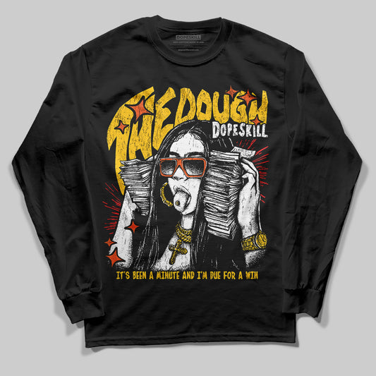 Yellow Sneakers DopeSkill Long Sleeve T-Shirt The Dough Graphic Streetwear - Black