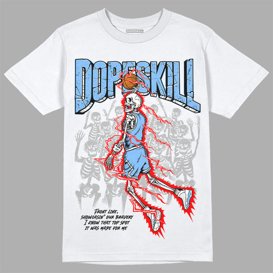 Jordan 9 Powder Blue DopeSkill T-Shirt Thunder Dunk Graphic Streetwear - White