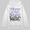 Jordan 11 "Mojave" DopeSkill Hoodie Sweatshirt Money Is Our Motive Typo Graphic Streetwear - WHite 