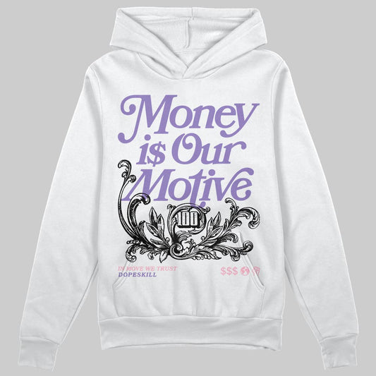 Jordan 11 "Mojave" DopeSkill Hoodie Sweatshirt Money Is Our Motive Typo Graphic Streetwear - WHite 