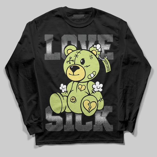 Jordan 4 GS “Light Lemon Twist” DopeSkill Long Sleeve T-Shirt Love Sick Graphic Streetwear - black