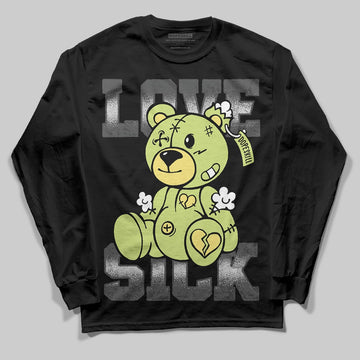 Jordan 4 GS “Light Lemon Twist” DopeSkill Long Sleeve T-Shirt Love Sick Graphic Streetwear - black