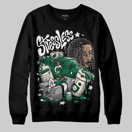 Jordan 13 GS “Pine Green” DopeSkill Sweatshirt Stressless Graphic Streetwear - Black