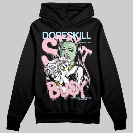 Jordan 4 Retro Valentine's Day (2026) (GS) DopeSkill Hoodie Sweatshirt Stay It Busy Graphic Streetwear - Black