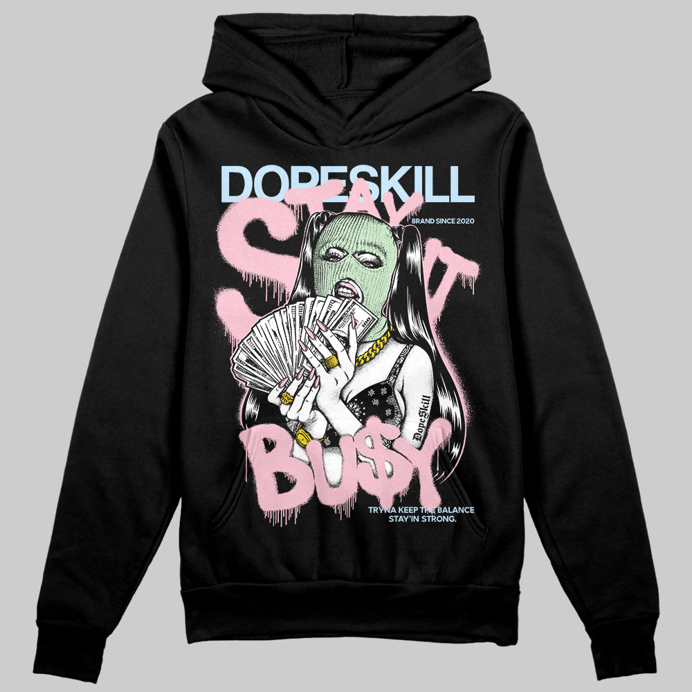 Jordan 4 Retro Valentine's Day (2026) (GS) DopeSkill Hoodie Sweatshirt Stay It Busy Graphic Streetwear - Black