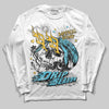 Jordan 11 Retro Gamma Blue (2025) DopeSkill Long Sleeve T-Shirt Drip Season Graphic Streetwear - White