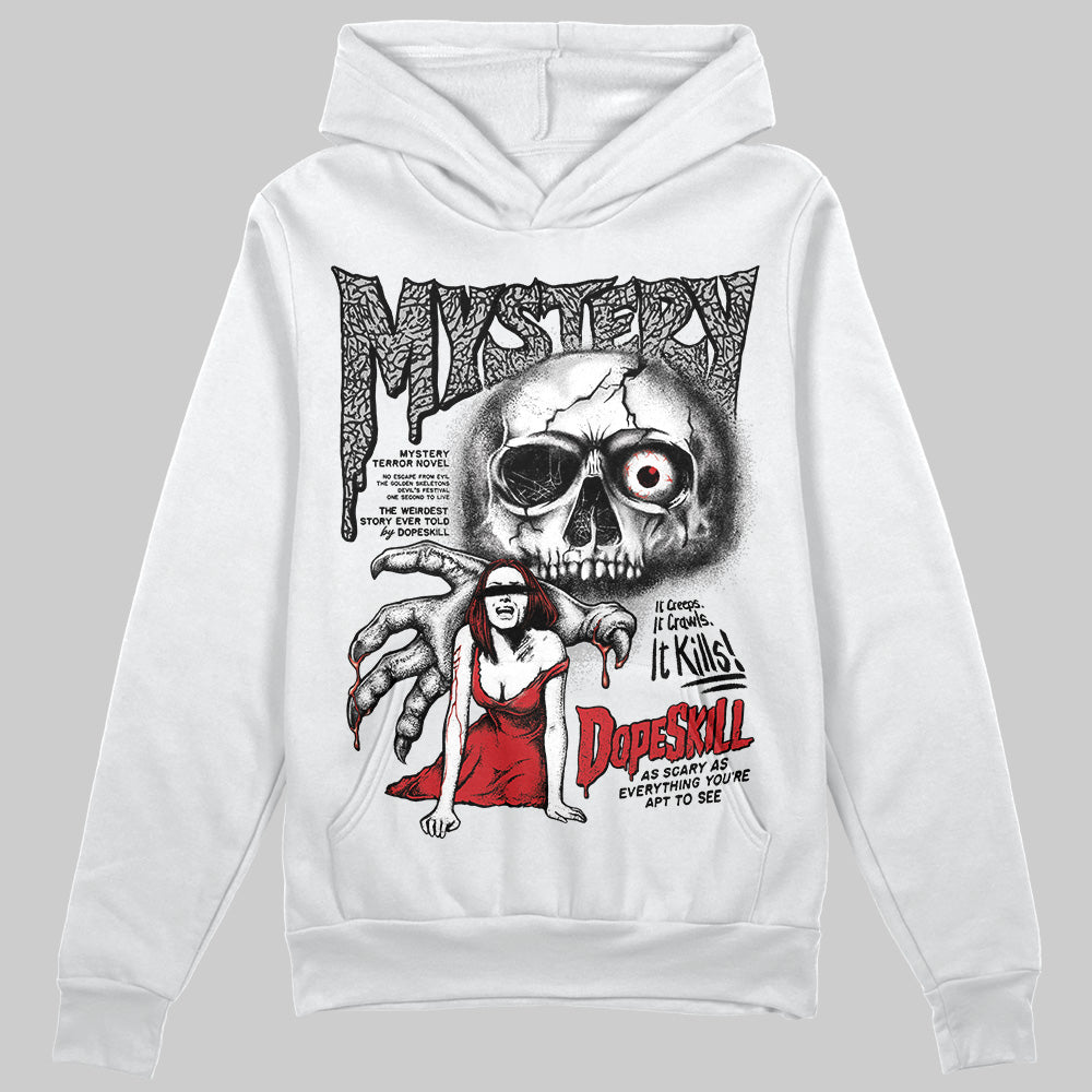 Jordan 3 OG “Black Cement” DopeSkill Hoodie Sweatshirt Mystery Ghostly Grasp Graphic Streetwear - White