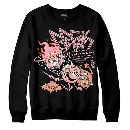 Jordan 11 Low “Legend Pink” DopeSkill Sweatshirt Break Through Graphic Streetwear - Black