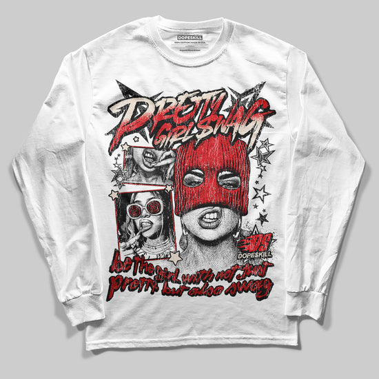 Adidas Samba OG ‘Talchum Pack ‑ Scarlet’ DopeSkill Long Sleeve T-Shirt Pretty Girl Swag Graphic Streetwear - White