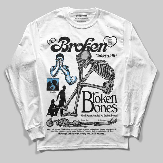 Jordan 10 OG “Steel” DopeSkill Long Sleeve T-Shirt Broken Bones Graphic Streetwear - WHite