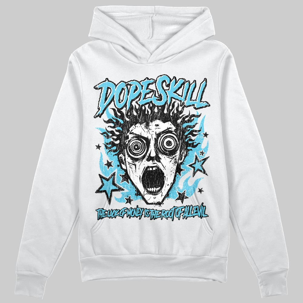 Jordan 11 Retro Gamma Blue (2025) DopeSkill Hoodie Sweatshirt Root of Evil Graphic Streetwear - White
