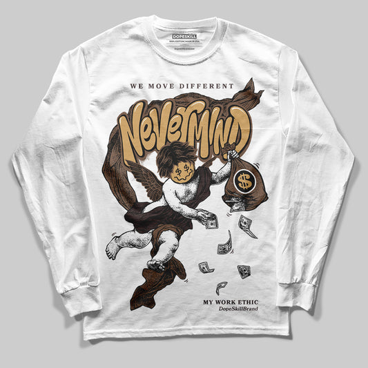 Jordan 5 “Earth/Metallic Gold” DopeSkill Long Sleeve T-Shirt Nevermind Graphic Streetwear - White