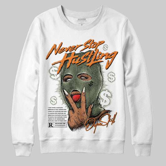 Jordan 4 Retro OG SP Undefeated (2025) DopeSkill Sweatshirt Never Stop Hustling Graphic Streetwear - White